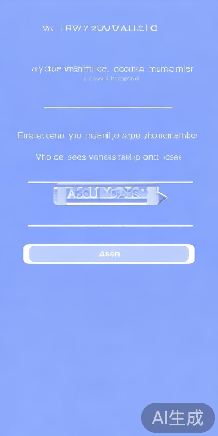 输入账户信息
准确填写注册时使用的账号（通常为手